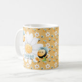 Schattigee Honey Bee Pattern Custom Mok (Voorkant links)