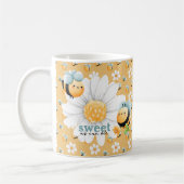Schattigee Honey Bee Pattern Custom Mok (Links)