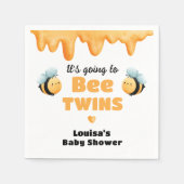 Schattigee Honey Bee Twin Baby shower Servet (Voorkant)