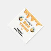 Schattigee Honey Bee Twin Baby shower Servet (Hoek)