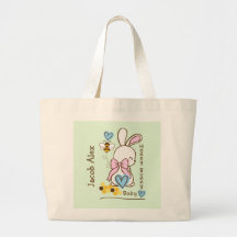 Schattigee &  Honey Bunny Baby Boy Canvas tas