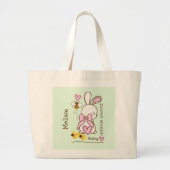 Schattigee &  Honey Bunny Baby Girl Canvas tas (Voorkant)