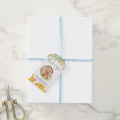 Schattigee honing beer baby shower dank u label cadeaulabel (Met Touw)