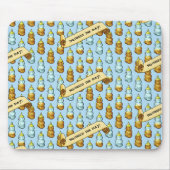 Schattigee Honing Beer knijp de dag! 80s retro art Muismat (Voorkant)