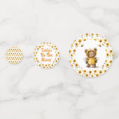 Schattigee honingbij Beer Ba-Bee Shower Confetti (Achterkanten)