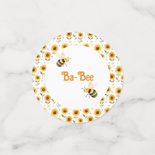 Schattigee honingbij Beer Ba-Bee Shower Confetti (Kleine voorkant)