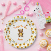 Schattigee honingbij Beer Ba-Bee Shower Papieren Bordje (Feest)