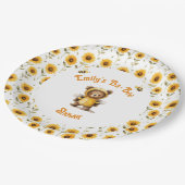 Schattigee honingbij Beer Ba-Bee Shower Papieren Bordje (Gekanteld)