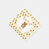 Schattigee honingbij Beer Ba-Bee Shower Servet (Hoek)