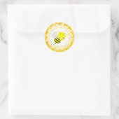 Schattigee Honingbij Honingraat Stickers (Tas)