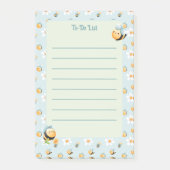 Schattigee honingbij Kinder to-do-list Post-it® Notes (Voorkant)