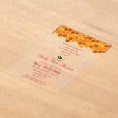 Schattigee honingbij thema Baby shower Acryl Uitnodigingen (Laagn)