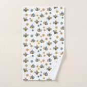 Schattigee Honingbijen & Bloemen Wildbloemen Bad Handdoek (Handdoek)