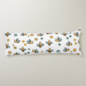 Schattigee Honingbijen & Bloemen Wildbloemen Lichaamskussen (Achterkant)