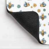 Schattigee Honingbijen & Bloemen Wildbloemen Muismat (Hoek)