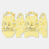 Schattigee Honingbijen Geel Bloemen 1e Verjaardag Bedankdoosjes (Ongevouwen)