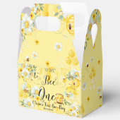 Schattigee Honingbijen Geel Bloemen 1e Verjaardag Bedankdoosjes (Open)