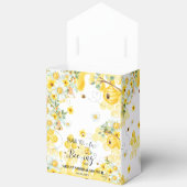 Schattigee Honingbijen Geel Bloemen Vrijgezellenfe Bedankdoosjes (Open)