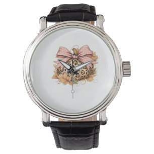 Schattigee Hoogland Koe Herfst Herfst Girly Thanks Horloge