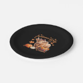 Schattigee Hoogland Koe Herfst Herfst Girly Thanks Papieren Bordje (Gekanteld)