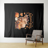 Schattigee Hoogland Koe Herfst Herfst Girly Thanks Wandkleed (In Situ (horizontaal))