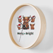 Schattigee Hoogland Koe Kerst vrolijk en helder, S (Hoek)