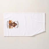 Schattigee Hoogland Koe Thanksgiving Zegeningen Handdoek (Handdoek)