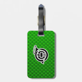 Schattigee hoorn bagagelabel (Achterkant verticaal)