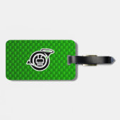 Schattigee hoorn bagagelabel (Achterkant horizontaal)