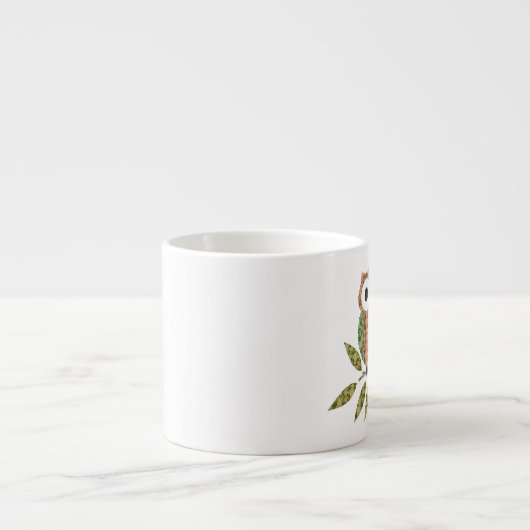Schattigee Hoot Uil Espresso Mok (Voorkant)