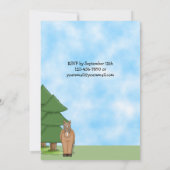 Schattigee Horse & Cabin verjaardagsuitnodiging vo Kaart (Achterkant)