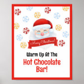 Schattigee Hot Chocolate Bar Sinterklaas Kerstfees Poster (Voorkant)