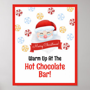 Schattigee Hot Chocolate Bar Sinterklaas Kerstfees Poster