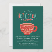 Schattigee Hot Cocoa Party Vakantie Kaart (Voorkant)