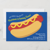 Schattigee Hot Dog Kids Verjaardagsfeestje Koken u Kaart (Voorkant)