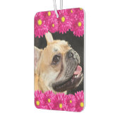 Schattigee Hot Pink Daisy Custom Foto Auto Luchtverfrisser (Links)