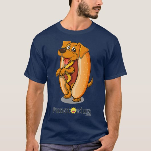 Schattigee hotdog hotdog puppy grappige pun grap t-shirt (Voorkant)