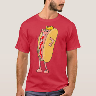 Schattigee hotdog in bun grappige grappen sarcasti t-shirt