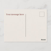 Schattigee hotdog tekst toevoegen briefkaart (Achterkant)