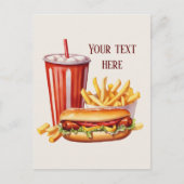 Schattigee hotdog tekst toevoegen briefkaart (Voorkant)