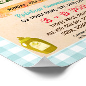 Schattigee Hotdog thema flyer Poster (Hoek)