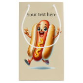 Schattigee hotdogliefhebbers aanpasbaar klein cadeauzakje (Achterkant)