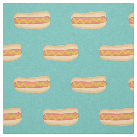 Schattigee hotdogs stof (Swatch)