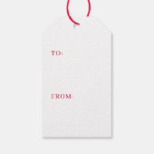 Schattigee houthakker kerstgnoom gepersonaliseerd cadeaulabel (Achterkant)