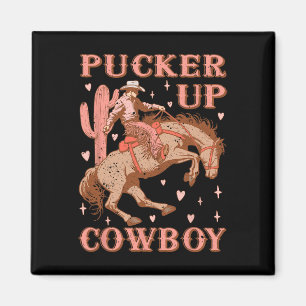 Schattigee Howdy Western Valentijnsdag Pucker Up C Magneet