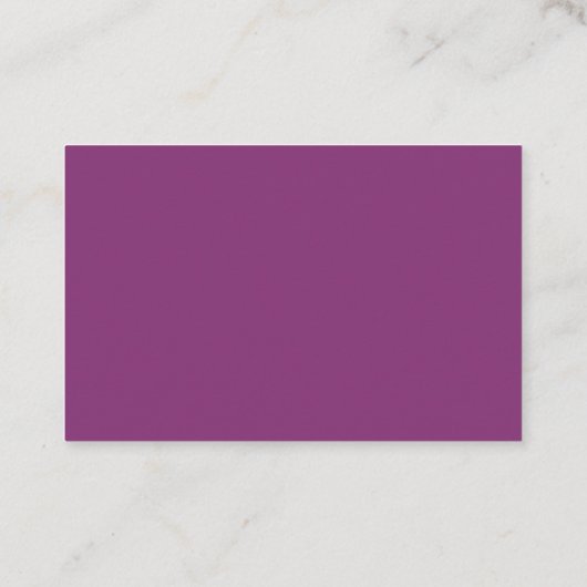 Schattigee Huis Schoonmaak Paarse Bloemen Maid Ser Visitekaartje (Achterkant)