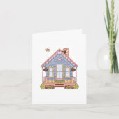 Schattigee Huis Tekening Blank Housewarming Bedankkaart (Voorkant)