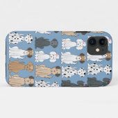 Schattigee huisdier hond grillige moderne eenvoudi Case-Mate iPhone case (Achterkant (horizontaal))