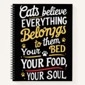 Schattigee huiskat notitieboek (Voorkant)