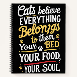 Schattigee huiskat notitieboek